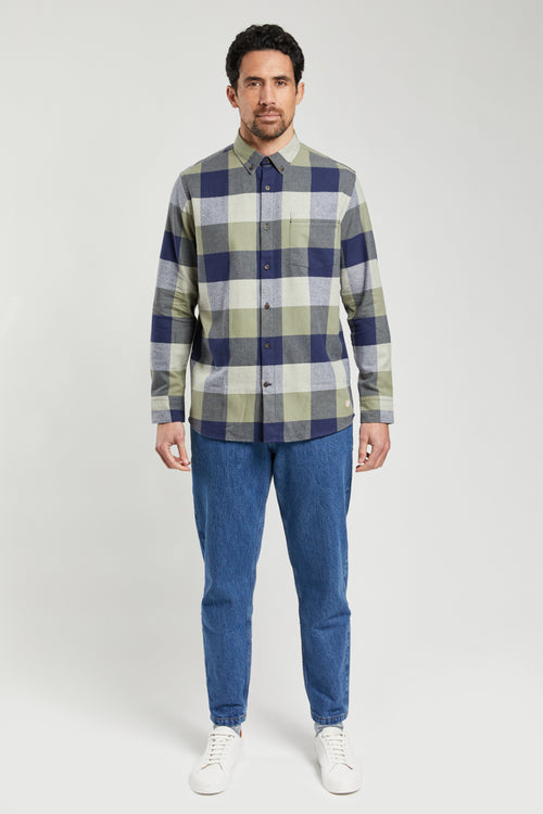 Chemise à carreaux droite Héritage - coton flanelle - Armor-lux - 6