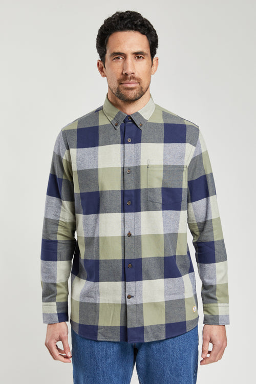 Chemise à carreaux droite Héritage - coton flanelle - Armor-lux - 5