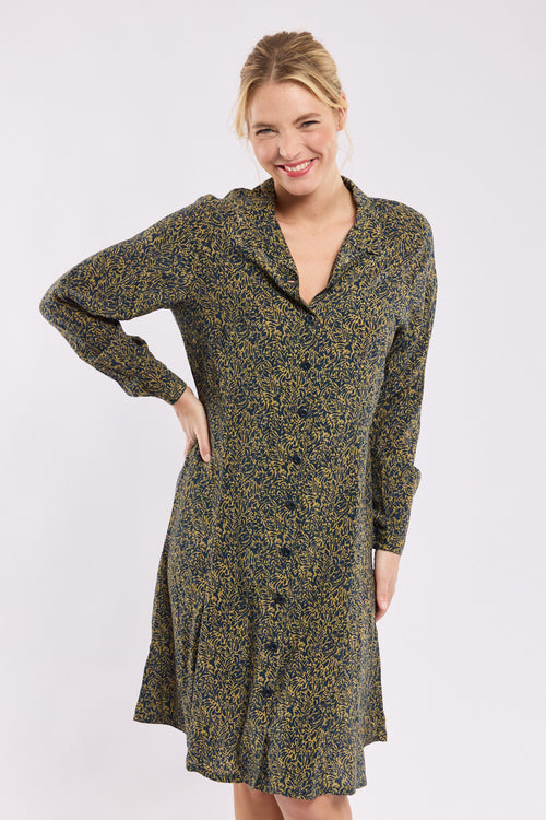 Robe chemise imprimée - Cupro - Armor-lux - 4