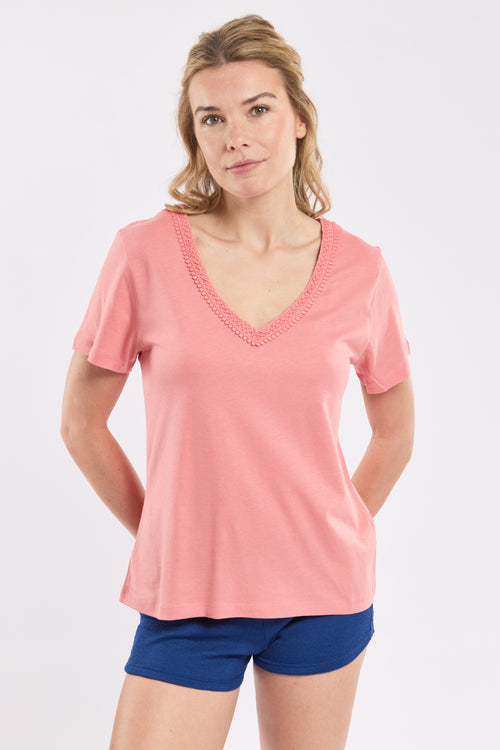 Loungewear T-shirt - cotton and modal - Armor-lux - 2