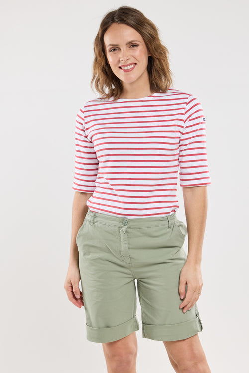 Bermuda shorts with elasticated waist - cotton - Armor-lux - 1