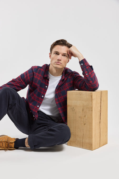 Chemise à carreaux EDERS - coton et laine - Armor-lux - 2