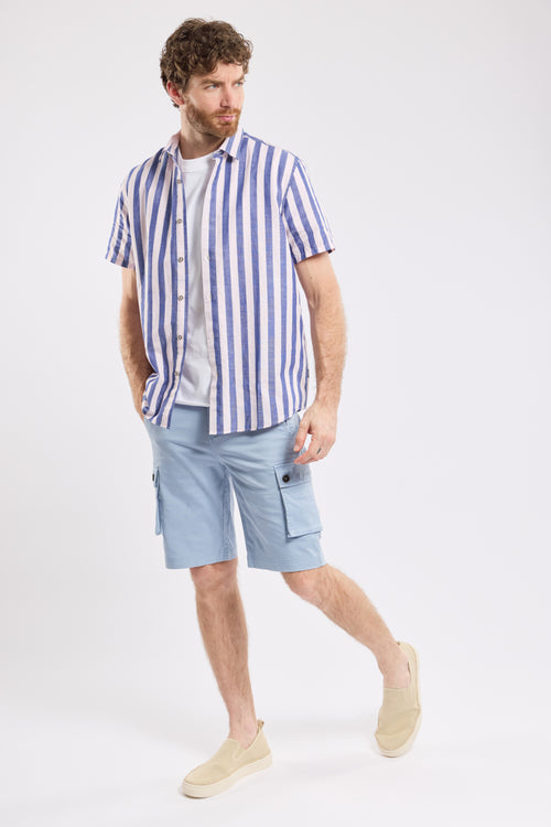 Chemise manches courtes rayée ERNOUCO - Armor-lux - 3