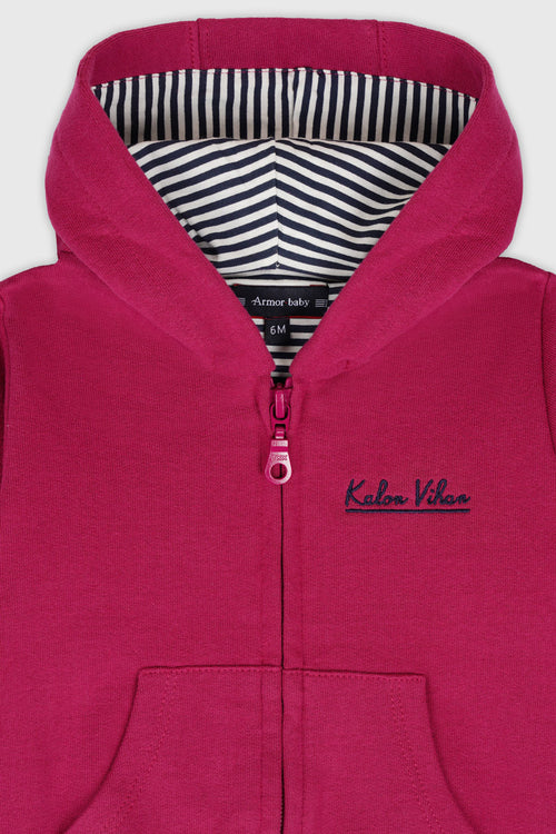 Baby zipped sweatshirt – cotton - Armor-lux - 2