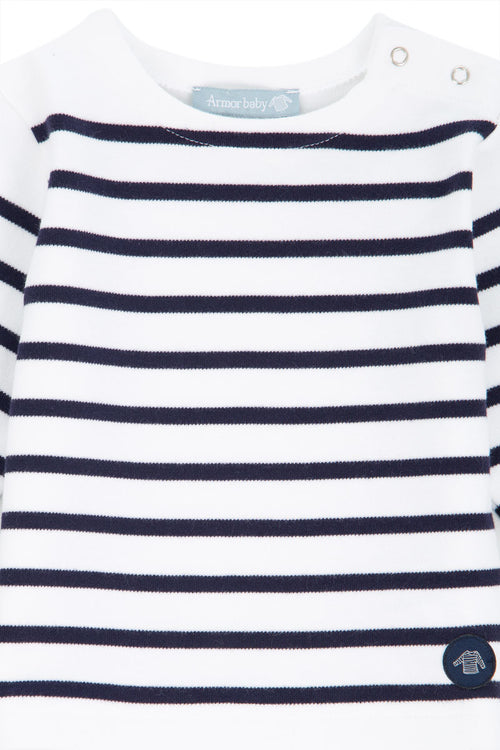Marinière Amiral Baby - coton épais - Armor-lux - 2
