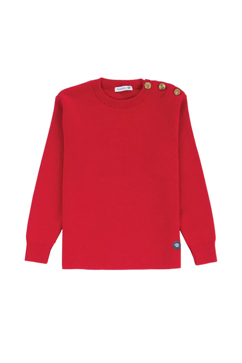 Pull Marin uni Riec  Kids - laine - Armor-lux - 1