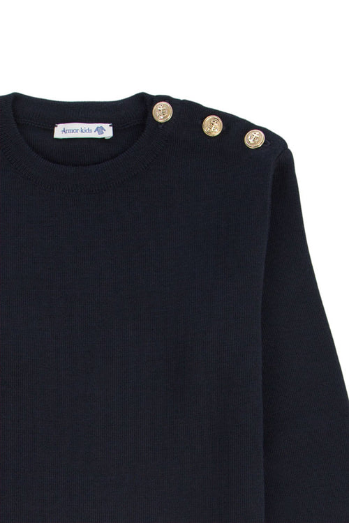 Pull Marin uni Riec Kids - laine - Armor-lux - 2