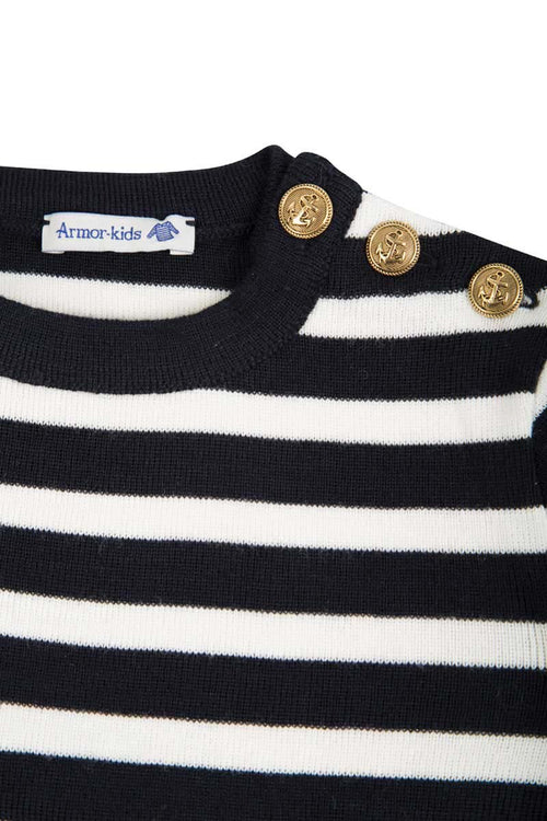 Pull Marin rayé Riec Kids - laine - Armor-lux - 2
