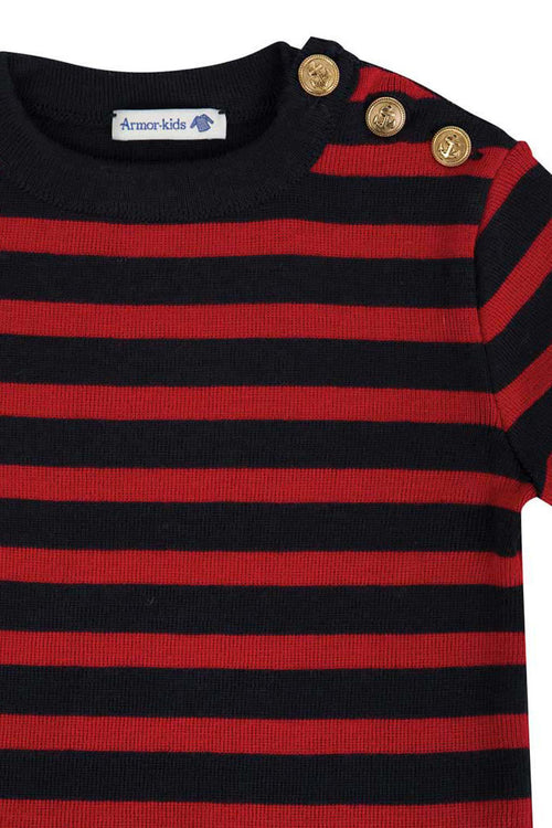Pull Marin rayé Riec Kids - laine - Armor-lux - 2