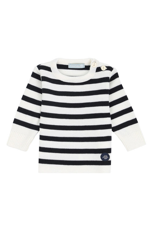 Pull marin rayé Briac Baby - laine - Armor-lux - 1