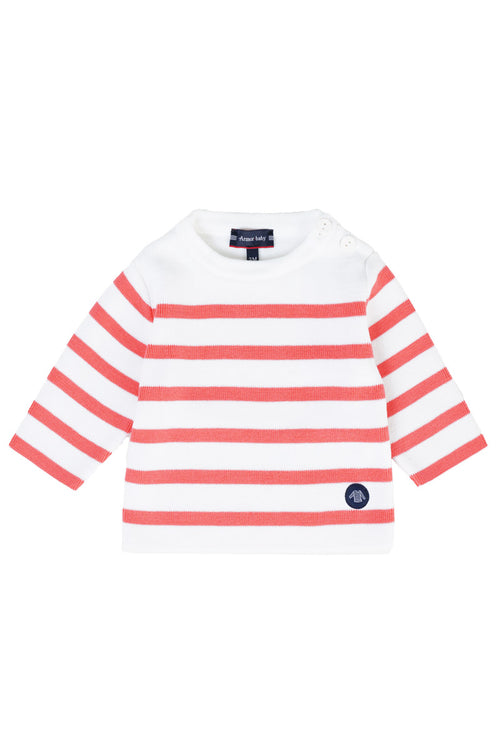 Pull marin rayé Baby - coton - Armor-lux - 1