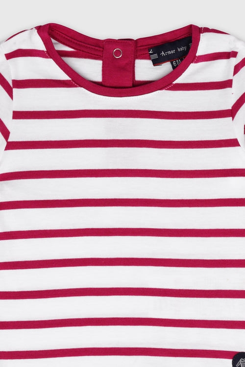 Short-sleeved Breton shirt for Baby - lightweight cotton - Armor-lux - 2