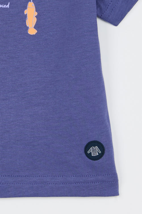 Baby screen-printed T-shirt - cotton - Armor-lux - 3