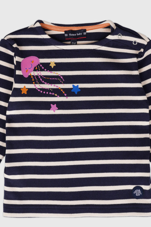 Baby Breton striped shirt - thick cotton - Armor-lux - 3