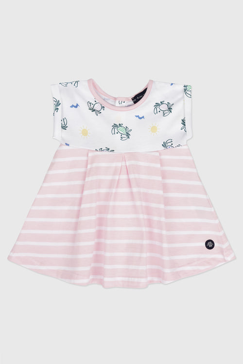 Short-sleeved dress for Baby - cotton - Armor-lux - 1