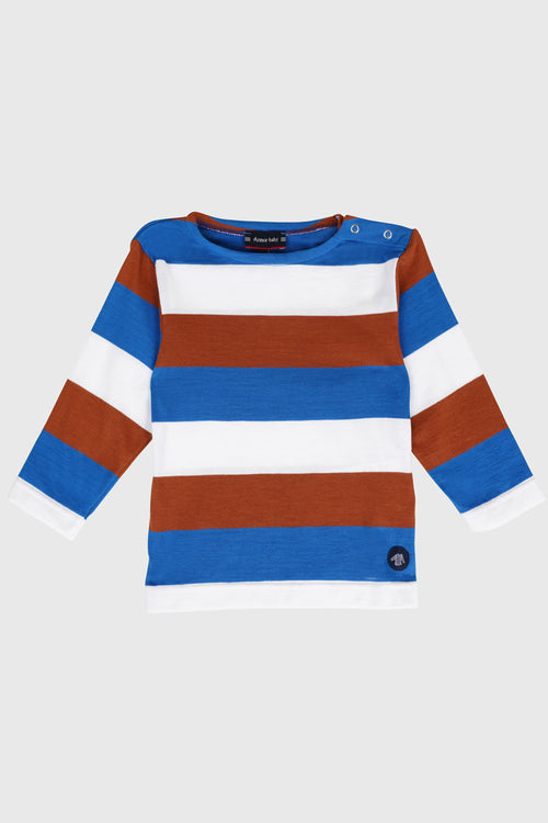 Matrosenshirt mit breiten Streifen Baby – leichte Baumwolle - Armor-lux - 1
