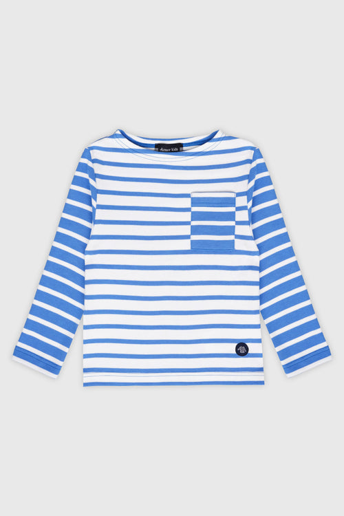 Breton striped shirt with Kids pocket - thick cotton - Armor-lux - 1