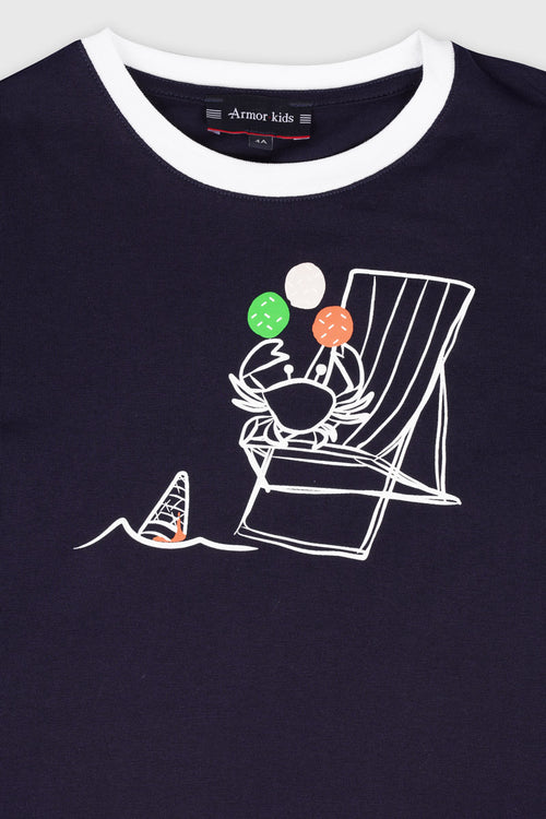 Kids ‘ Crab’ T-shirt - lightweight cotton - Armor-lux - 2