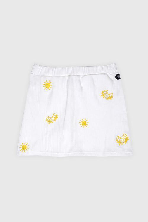 Jupe-culotte brodée - coton - Armor-lux - 1