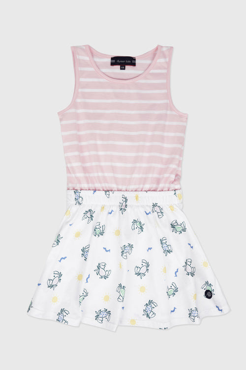 Kids crab print dress - cotton - Armor-lux - 1