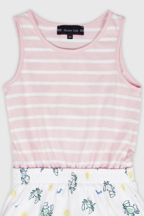 Kids crab print dress - cotton - Armor-lux - 2