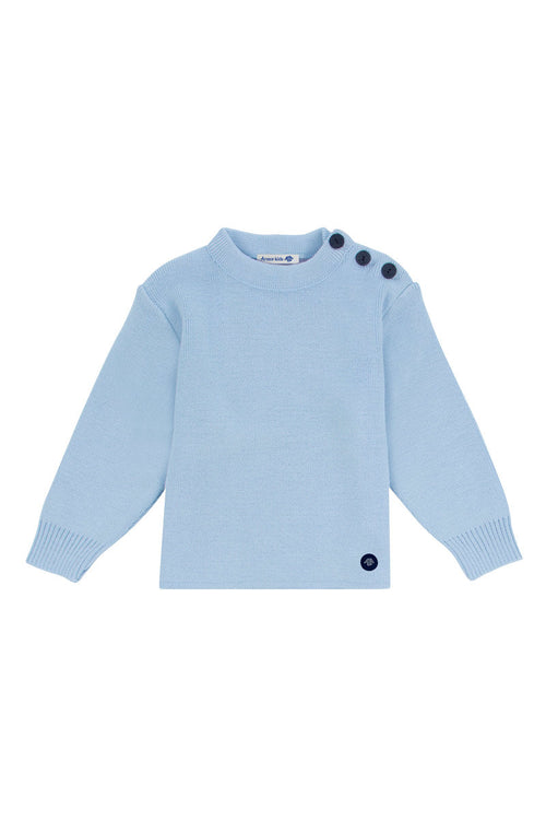 Pull marin uni Fouesnant Kids - laine - Armor-lux - 1