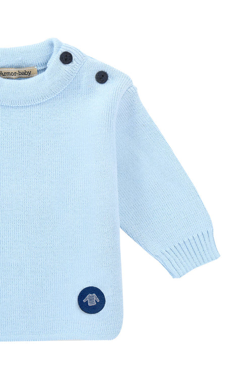 Pull marin uni Fouesnant Baby - Armor-lux - 2