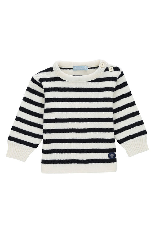 Pull marin rayé Fouesnant Baby - Armor-lux - 1