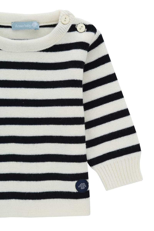 Pull marin rayé Fouesnant Baby - Armor-lux - 2