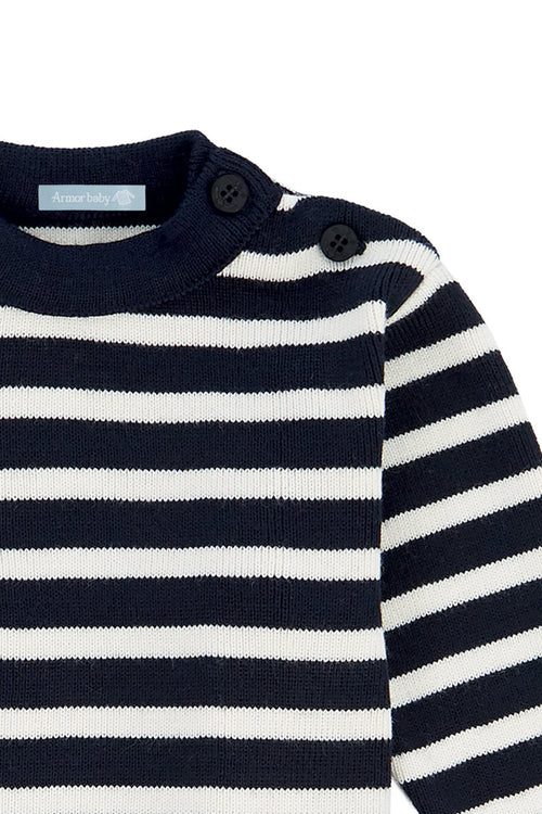 Pull marin rayé Fouesnant Baby - Armor-lux - 2