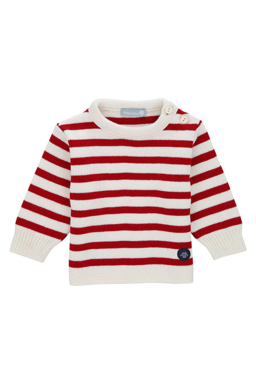 Pull marin rayé Fouesnant Baby - Armor-lux - 1