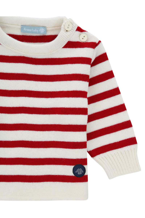 Pull marin rayé Fouesnant Baby - Armor-lux - 2