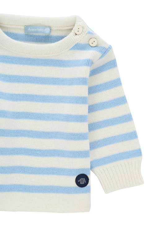 Pull marin rayé Fouesnant Baby - Armor-lux - 2
