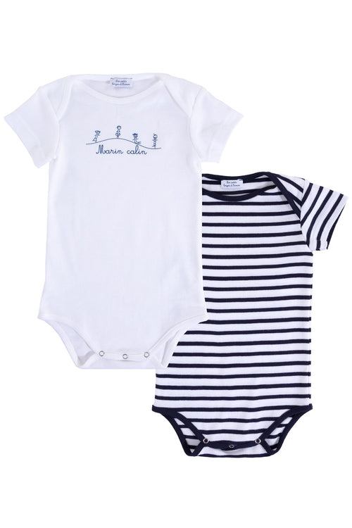 Lot de 2 Bodies Yannig Baby - cotton - Armor-lux - 1