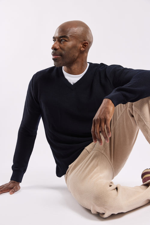 Bérac V-neck jumper – merino wool - Armor-lux - 2