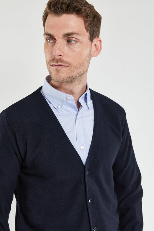 Bérac buttoned cardigan – merino wool and acrylic - Armor-lux - 2