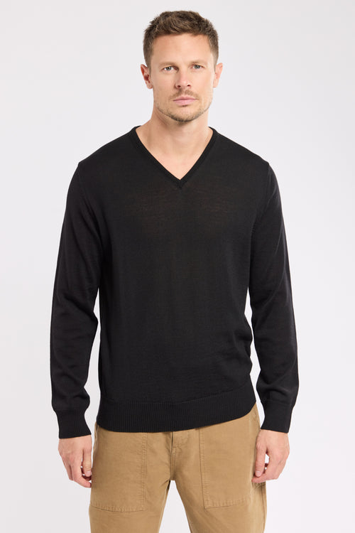 V-neck jumper – wool - Armor-lux - 1