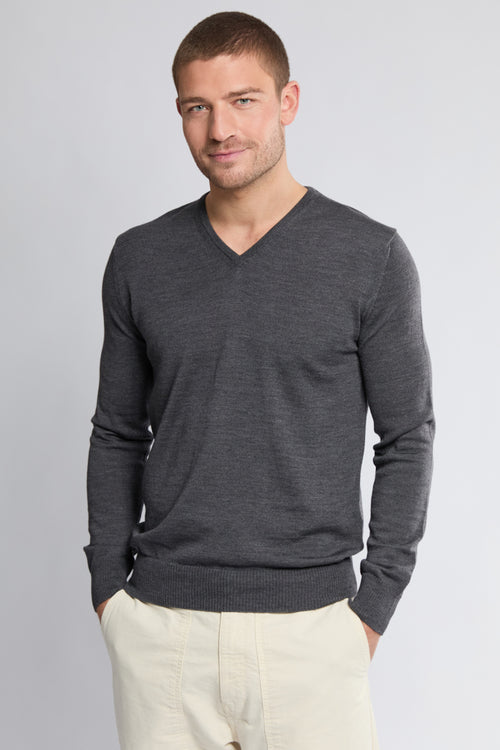 V-neck jumper – wool - Armor-lux - 1
