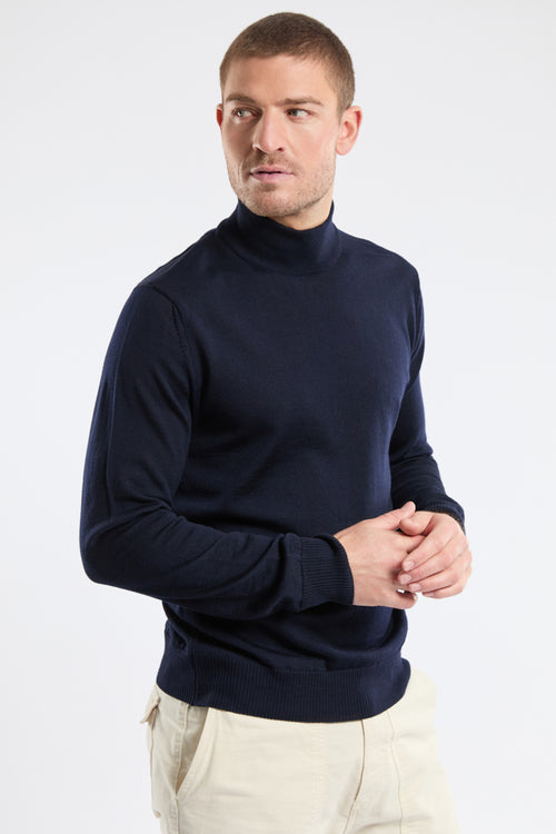 Pull col montant - laine mérinos - Armor-lux - 1