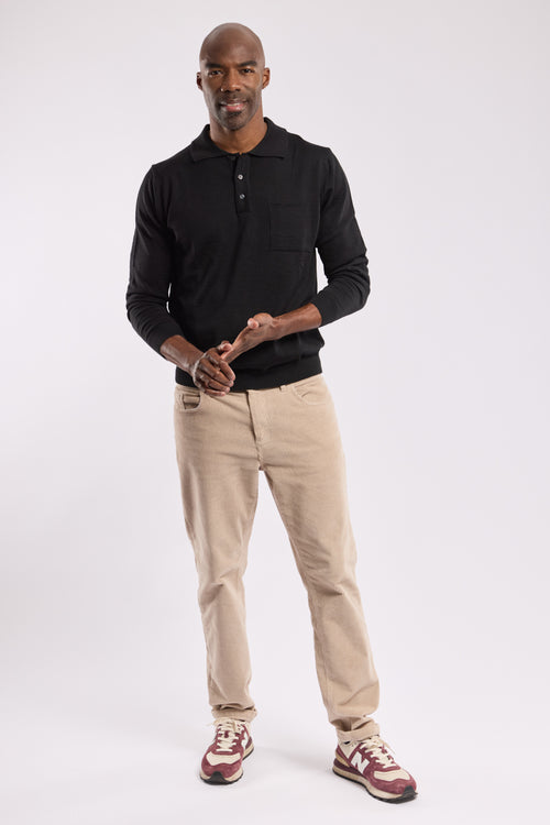 Bérac long-sleeved polo shirt - merino wool - Armor-lux - 4