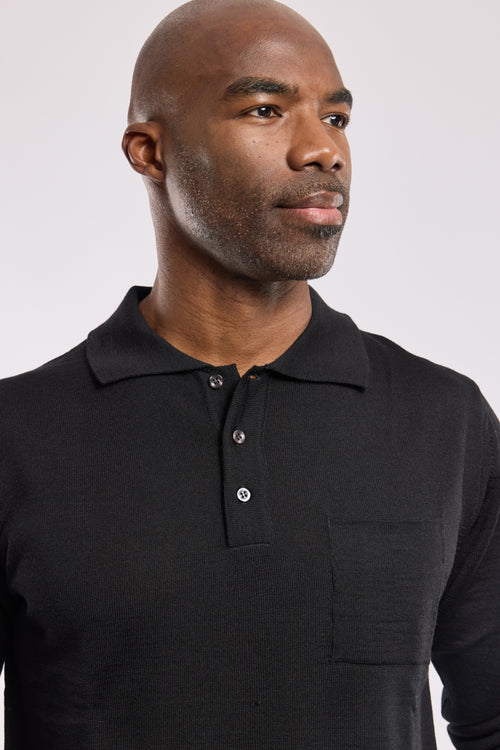 Bérac long-sleeved polo shirt - merino wool - Armor-lux - 3