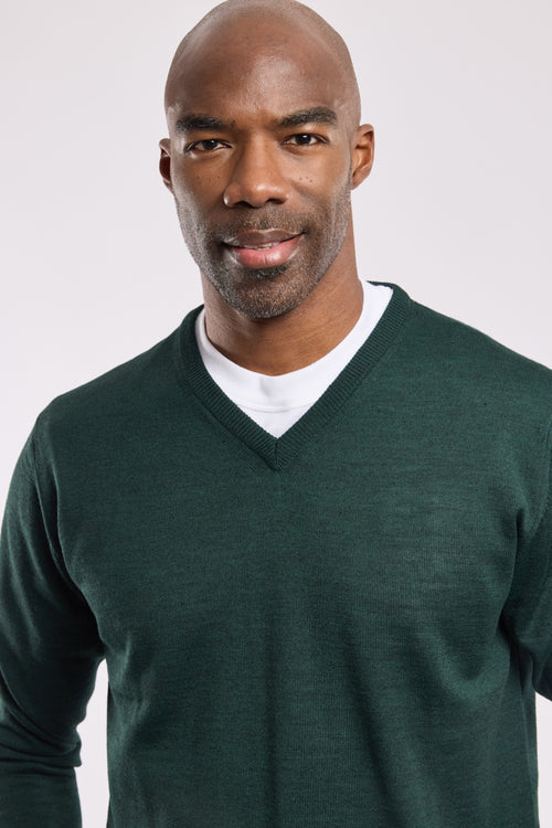 Pull col V - laine mérinos et acrylique - Armor-lux - 2