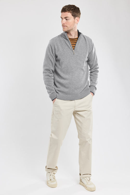 Pull col zippé - laine - Armor-lux - 3