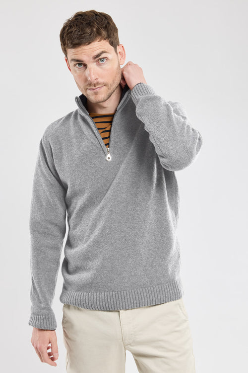 Pull col zippé - laine - Armor-lux - 1