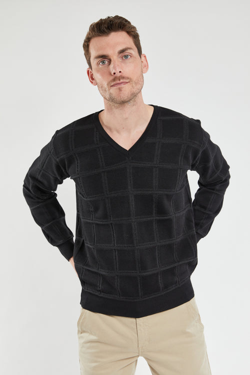 Pull col V Bérac - laine mérinos et acrylique - Armor-lux - 2