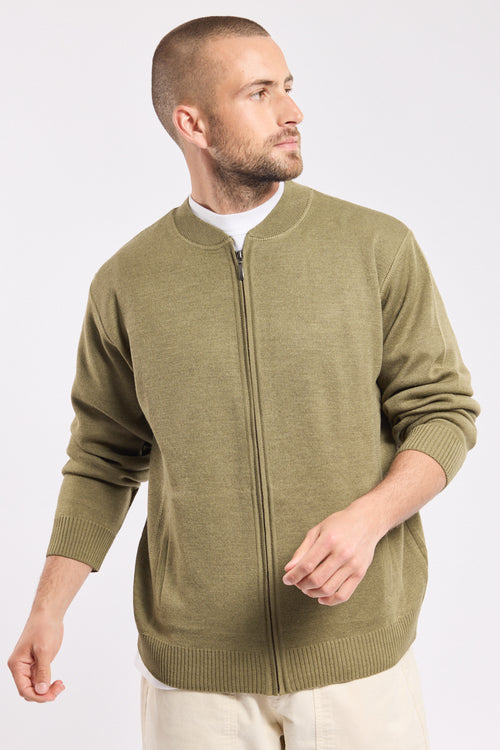 Gilet zippé - laine mérinos et acrylique - Armor-lux - 3