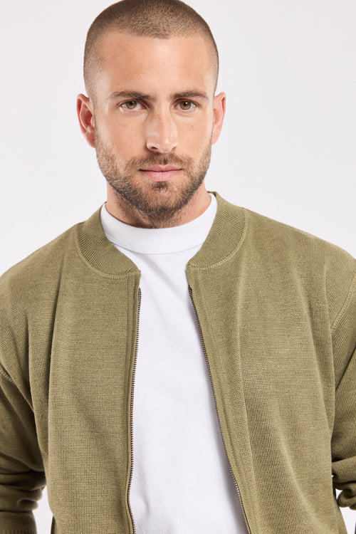 Gilet zippé - laine mérinos et acrylique - Armor-lux - 4