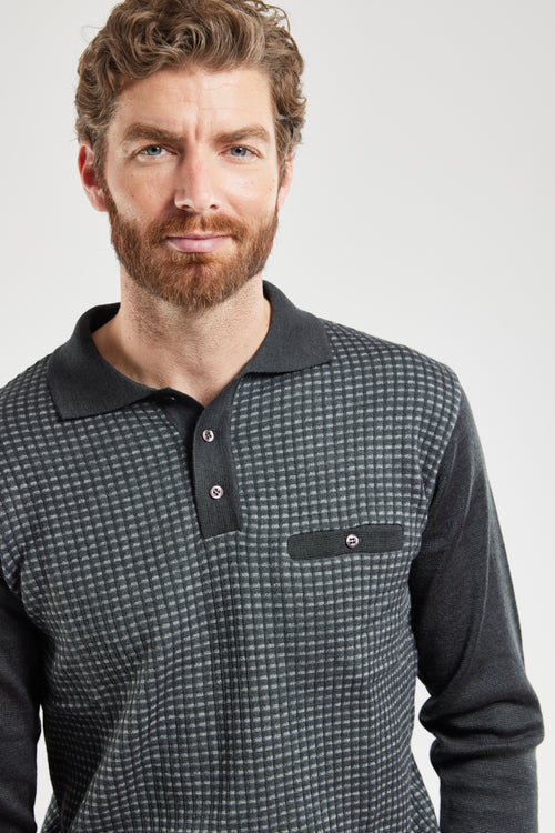 Pull col polo - laine et acrylique - Armor-lux - 2