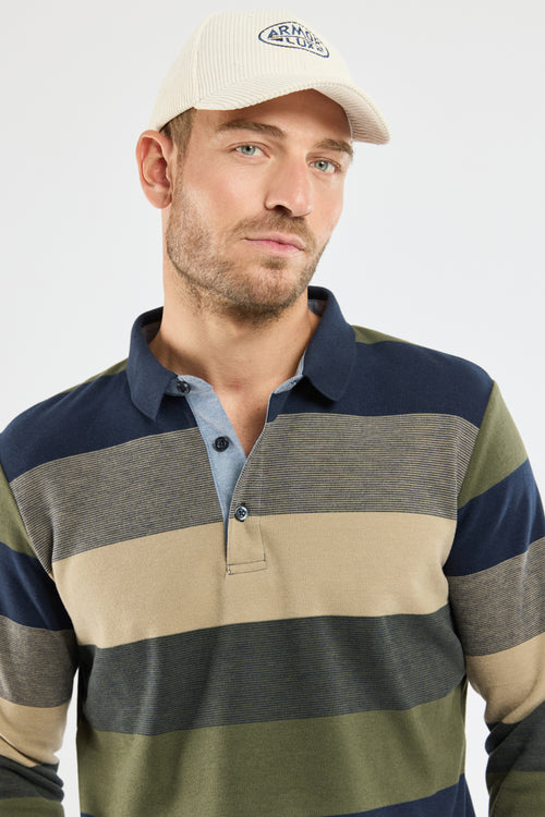 Gestreiftes Poloshirt mit langen Ärmeln - Armor-lux - 2