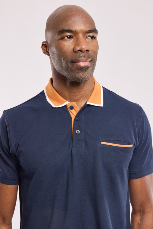 Polo shirt with pocket - cotton piqu� - Armor-lux - 2